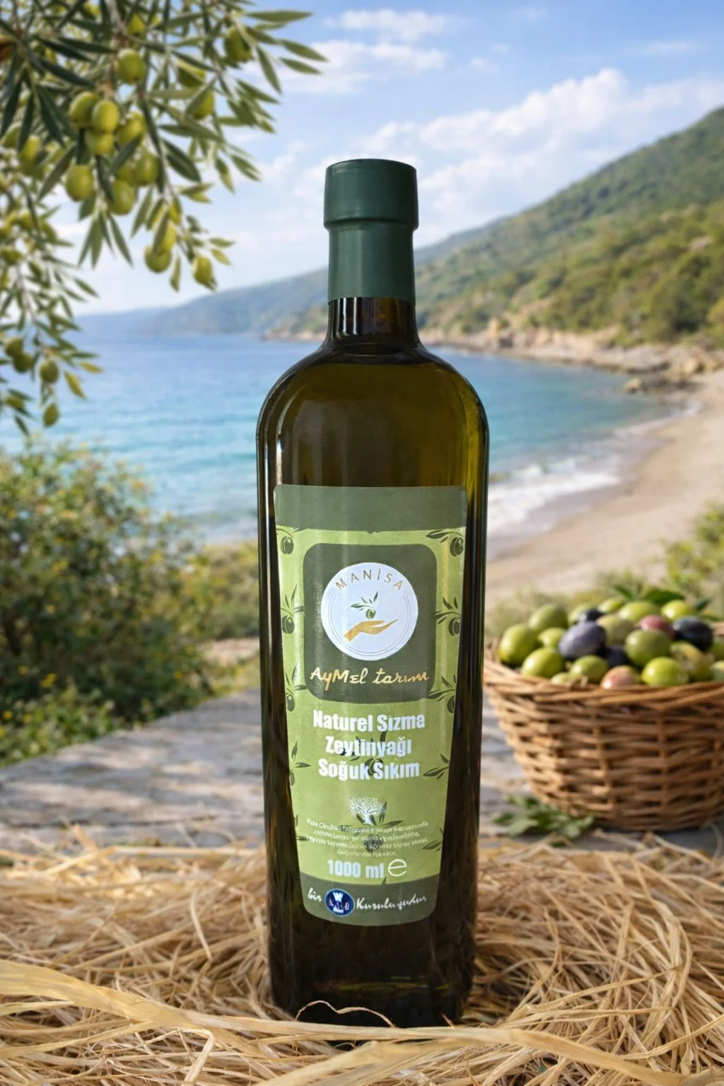 Naturel Sızma Zeytinyağı Soğuk Sıkım 1 Litre